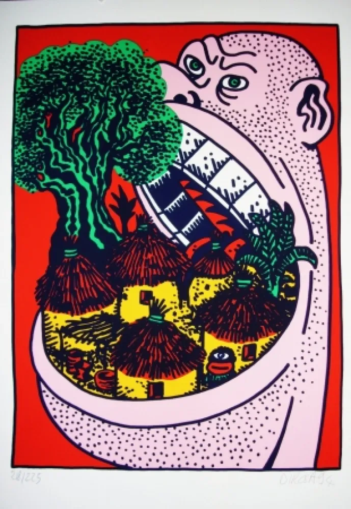 Siebdruck Di Rosa - Pour le peuple africain