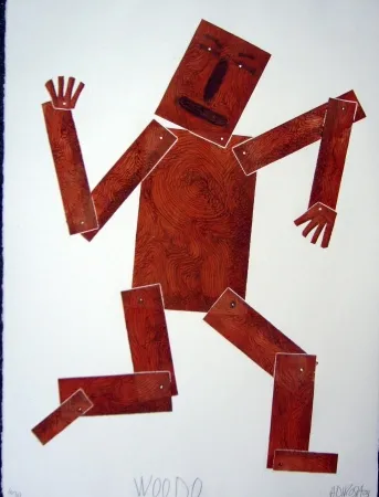 Radierung Und Aquatinta Di Rosa - Woodo