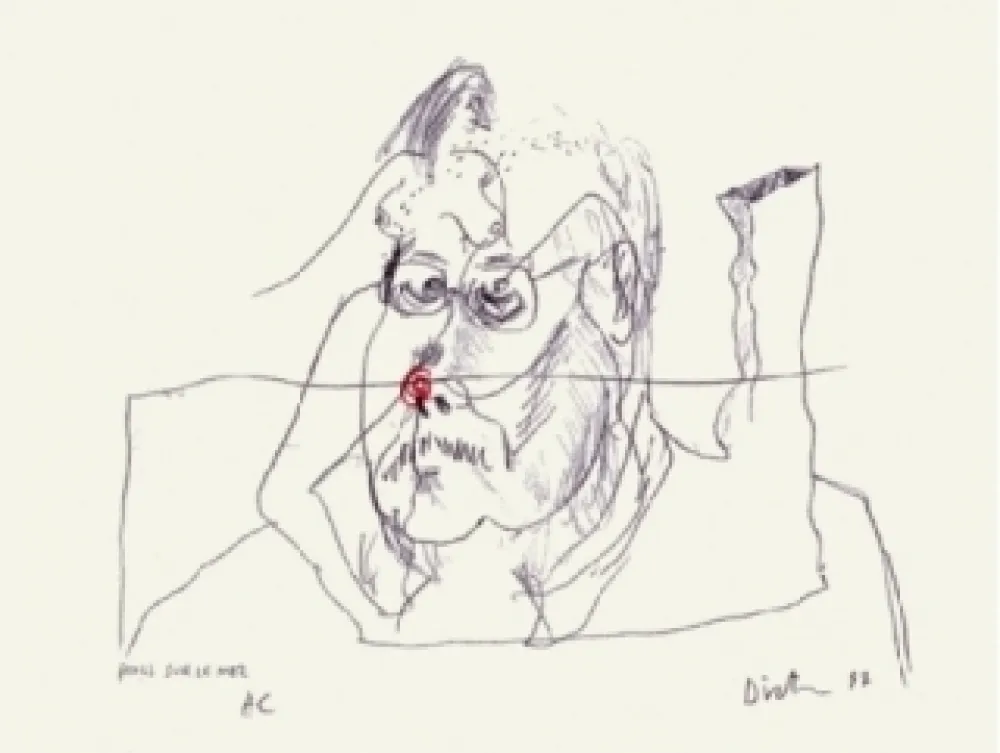 Siebdruck Dietman - Poils sur le nez