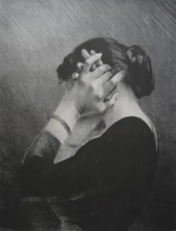 Lithographie Dillon - Ventôse / Windy