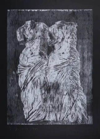 Holzschnitt Dine - Double Venus Woodcut II