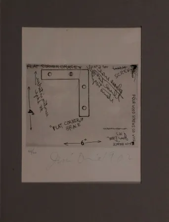 Radierung Dine - Flat corner brace