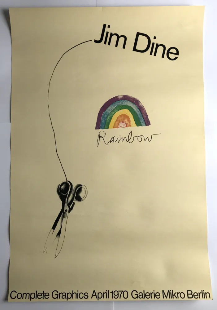 Plakat Dine - Rainbow Scissors / Galerie Mikro Berlin