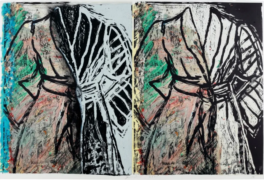 Holzschnitt Dine - The Magic Sleeves