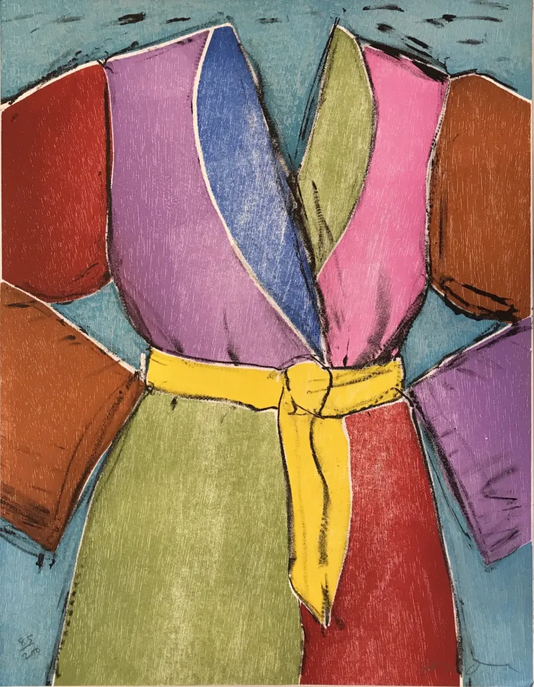 Holzschnitt Dine - The Yellow Belt