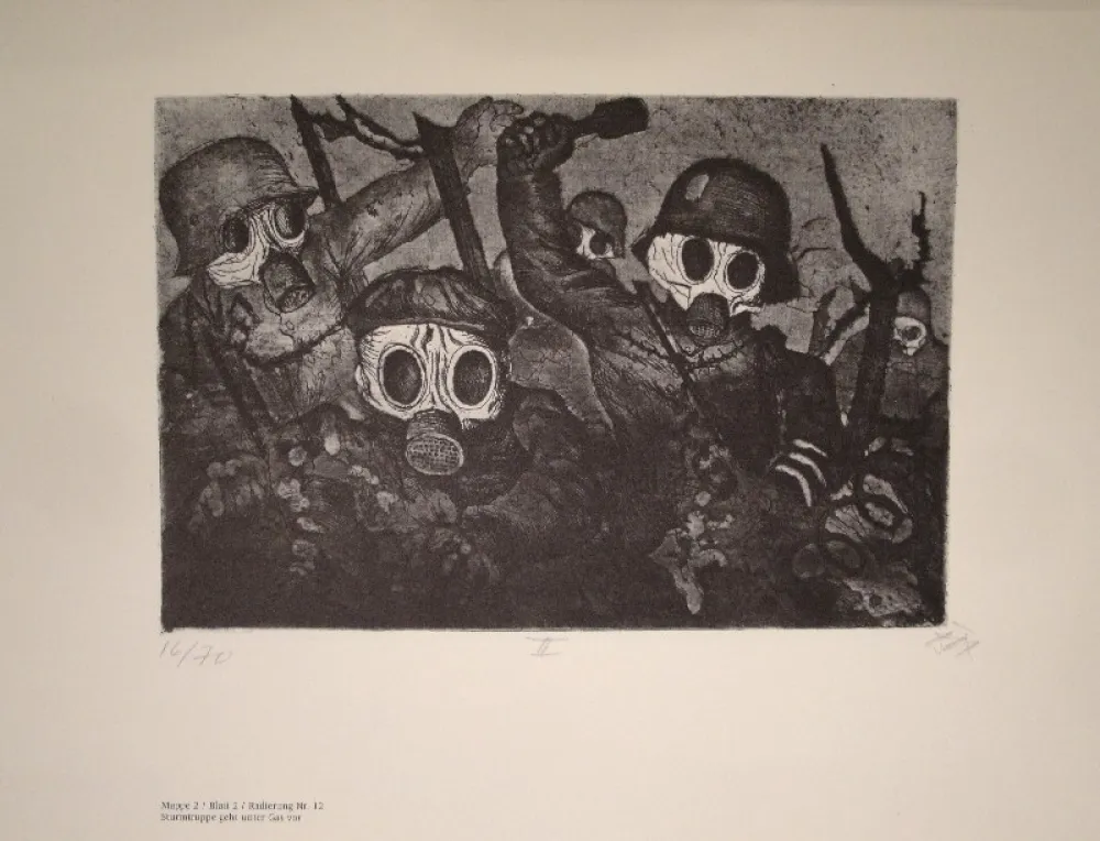 Illustriertes Buch Dix - Der Krieg