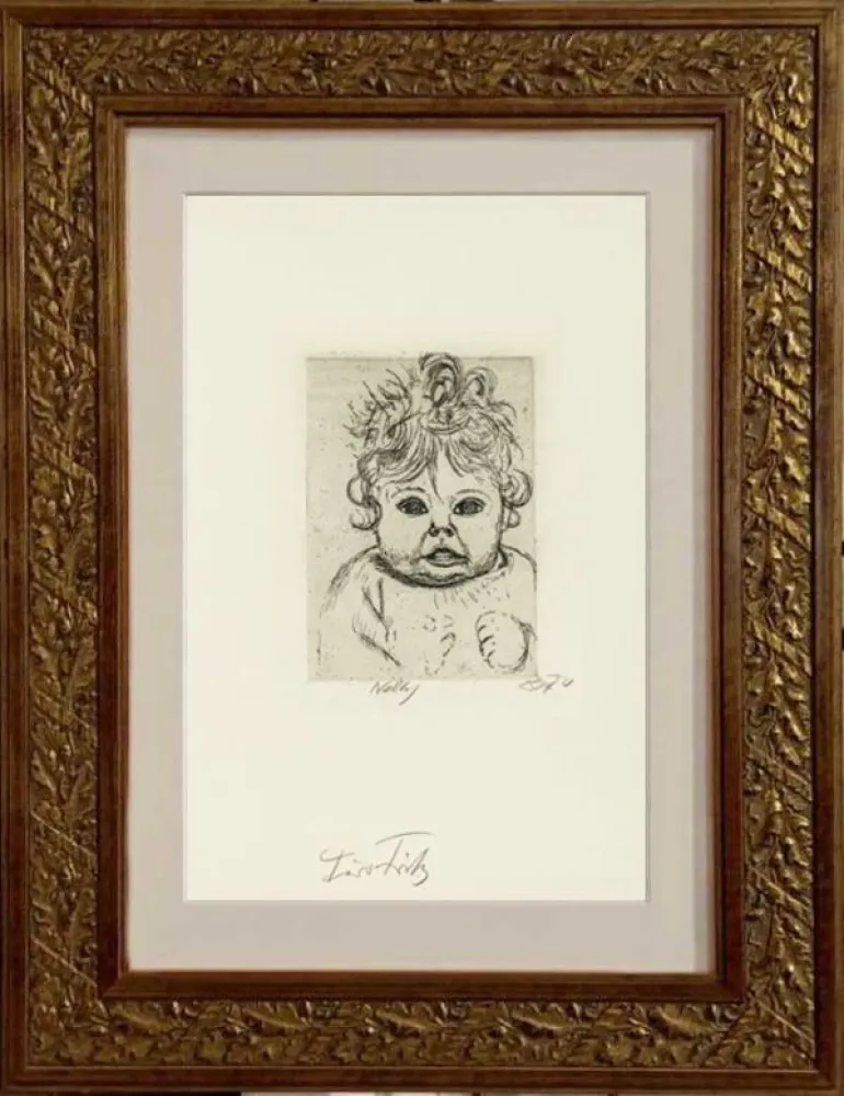 Kaltnadelradierung Dix - Nelly II.