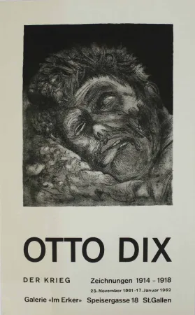 Lithographie Dix - Toter (St. Clément) [Dead Man (St. Clément)]