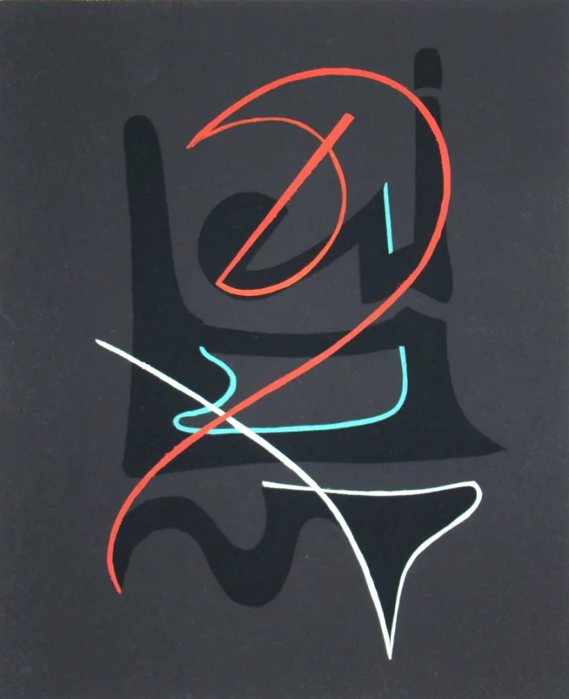 Pochoir Domela - Composition abstrait