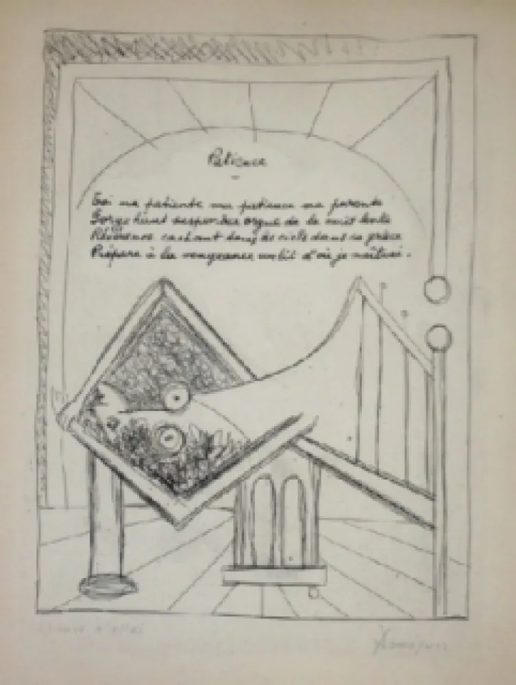 Radierung Dominguez - Patience