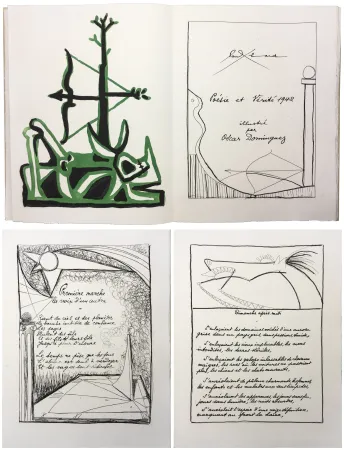 Illustriertes Buch Dominguez - Paul Éluard : POÉSIE ET VÉRITÉ 1942. 31 gravures originales (1947)