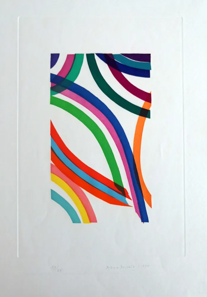 Radierung Dorazio - Composizione 2