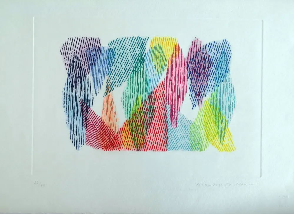 Radierung Dorazio - Composizione 4