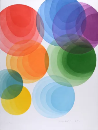 Radierung Dorazio - Europa Unita - Italia, 1991 - Hand-signed