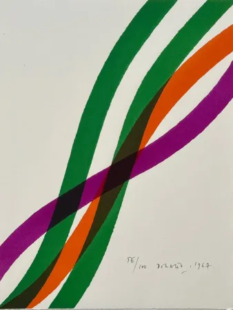 Lithographie Dorazio - Hommage à Hans Arp 