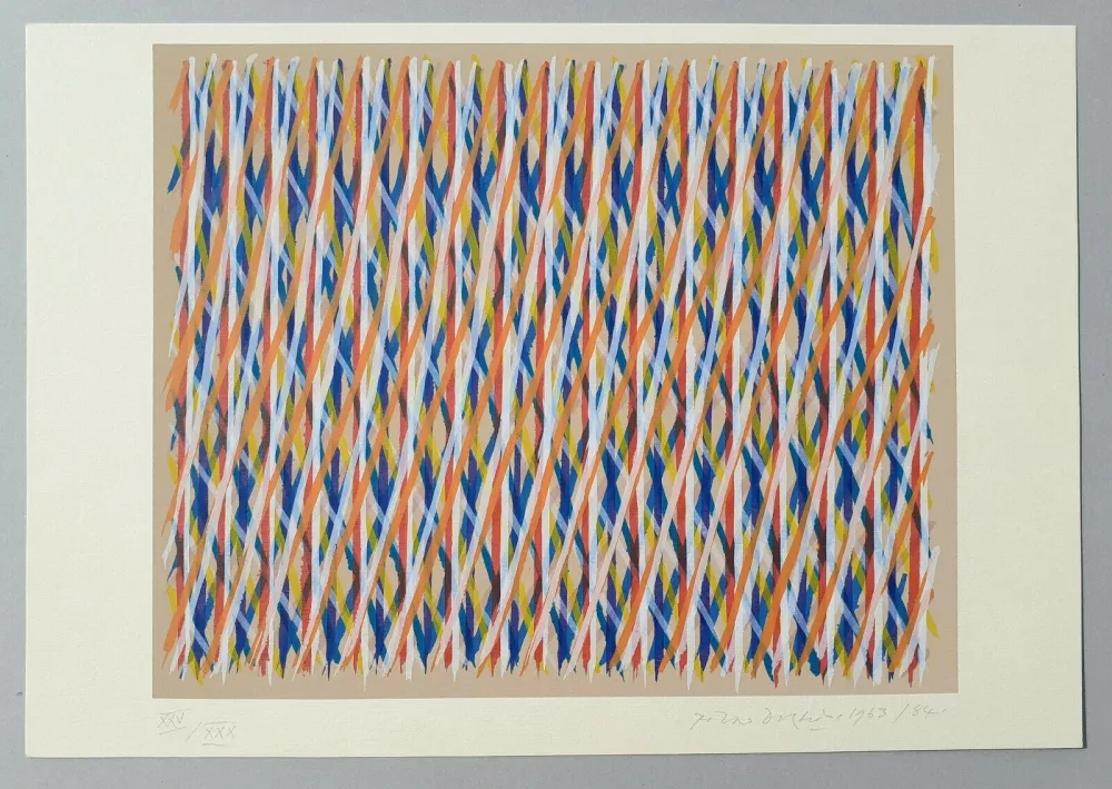 Siebdruck Dorazio - Jeu flamand n°1