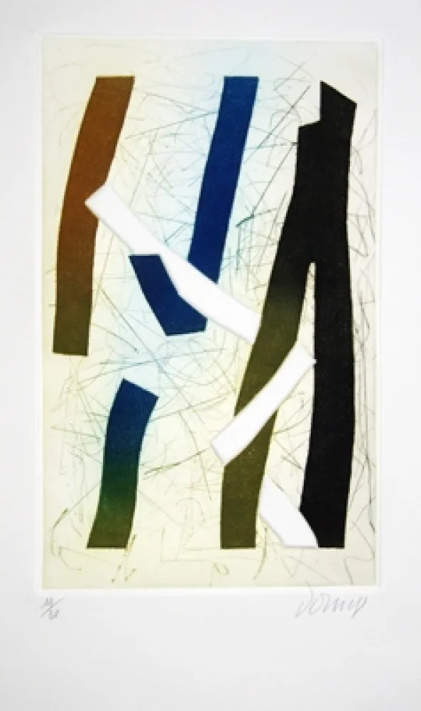 Aquatinta Dorny - Visage d'ombre 1