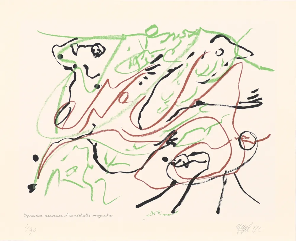 Siebdruck Dotremont - Expression nerveuse