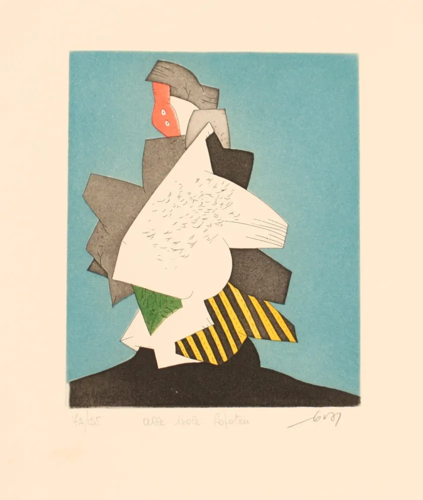 Radierung Dova  - ALLE ISOLE LOFOTEN