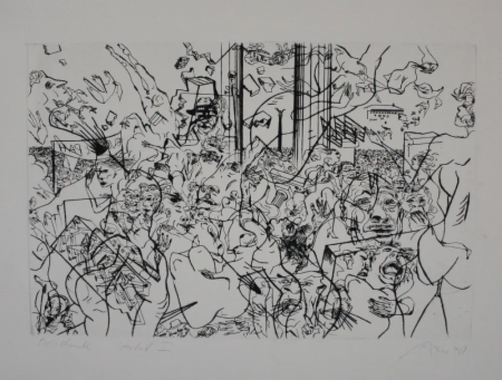 Kaltnadelradierung Dress - Herbst I / Autumn I