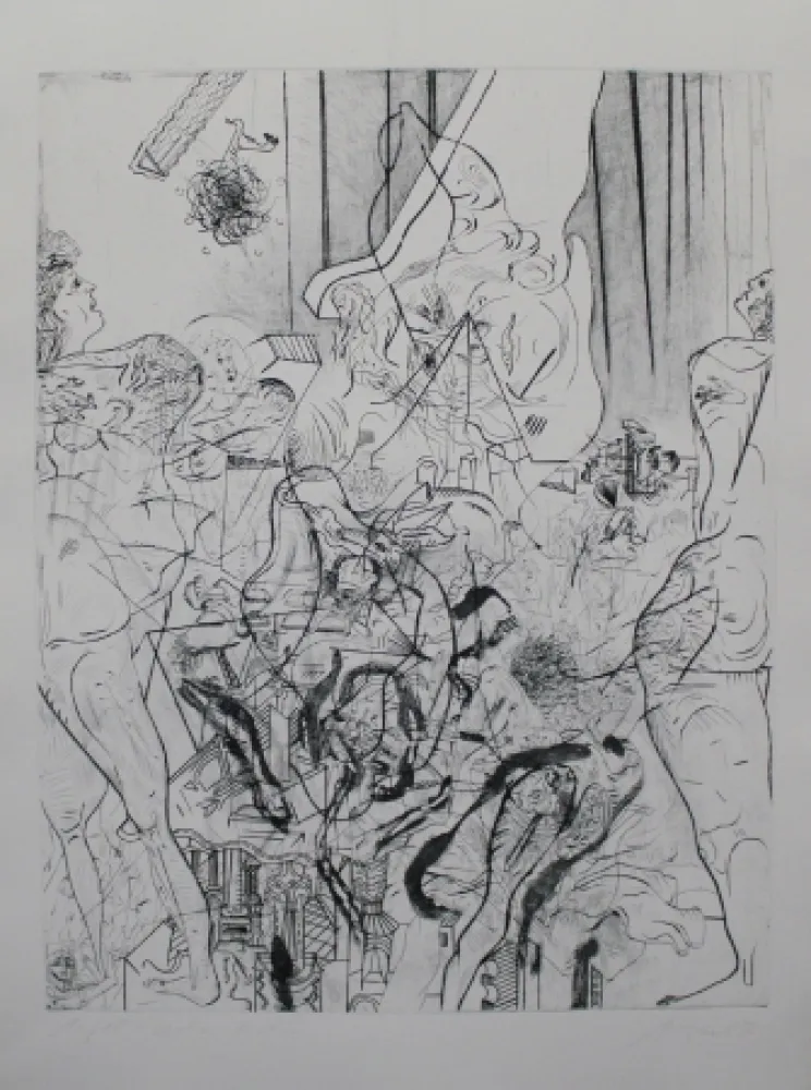 Kaltnadelradierung Dress - Woher Wohin / Whence Whither