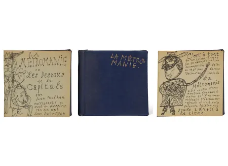 Illustriertes Buch Dubuffet - Jean PAULHAN : LA MÉTROMANIE ou les dessous de la capitale. Calligraphié et orné de dessins par son ami Jean Dubuffet (1950)