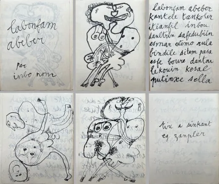 Illustriertes Buch Dubuffet - LABONFAM ABEBER PAR INBO NOM (1950)