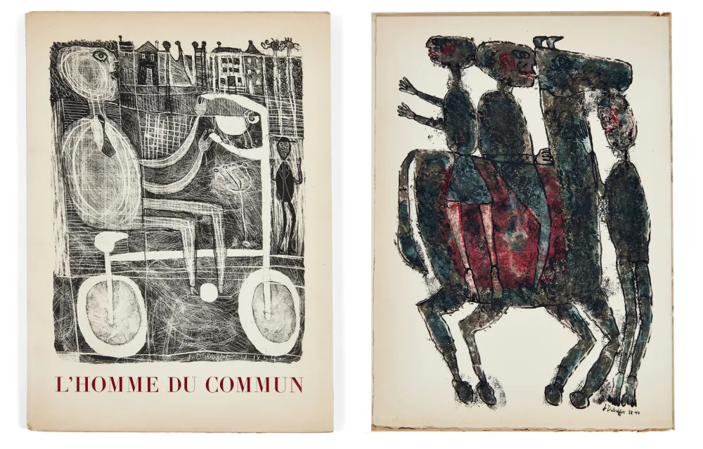 Illustriertes Buch Dubuffet - Pierre Seghers : L'HOMME DU COMMUN. Lithographies de Jean Dubuffet (1944)