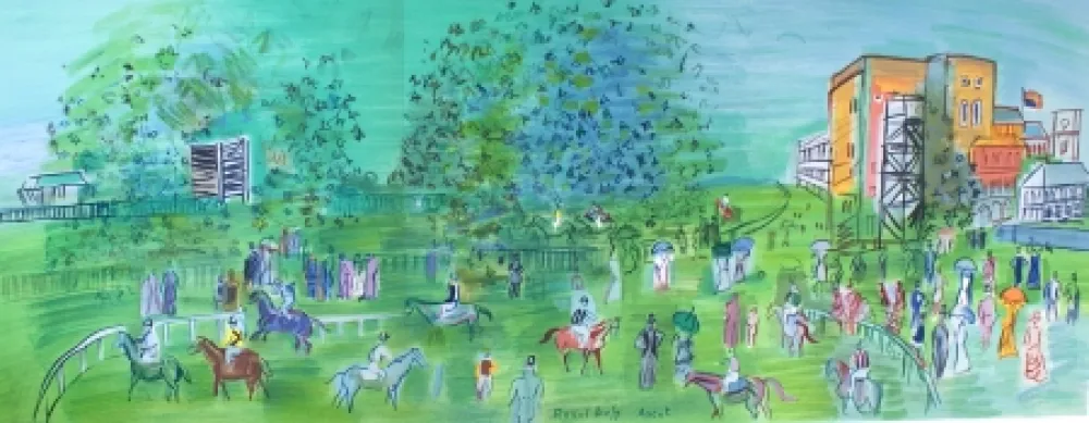 Lithographie Dufy - Ascot