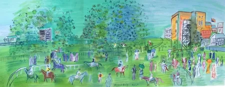 Lithographie Dufy - Ascot