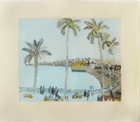 Stich Dufy - La Baie des Anges à Nice