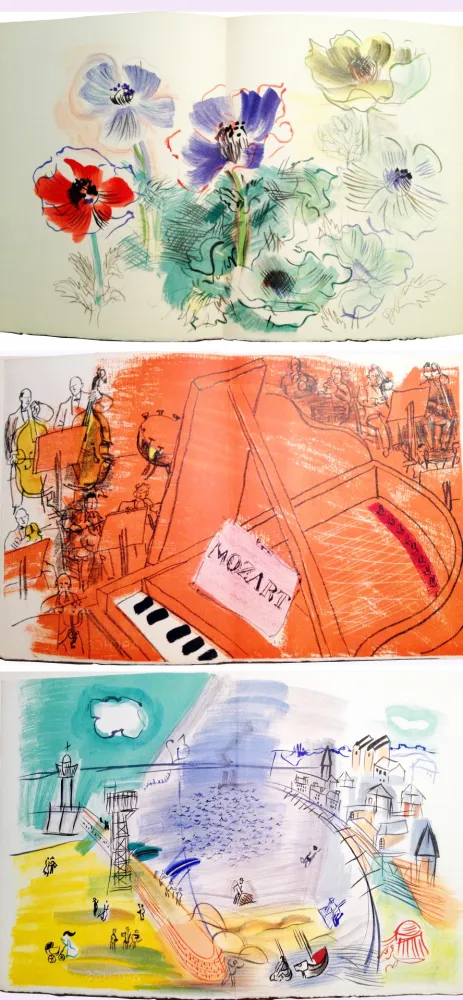 Illustriertes Buch Dufy - Léon-Paul FARGUE : ILLUMINATIONS NOUVELLES. 14 lithographies originales (1953)