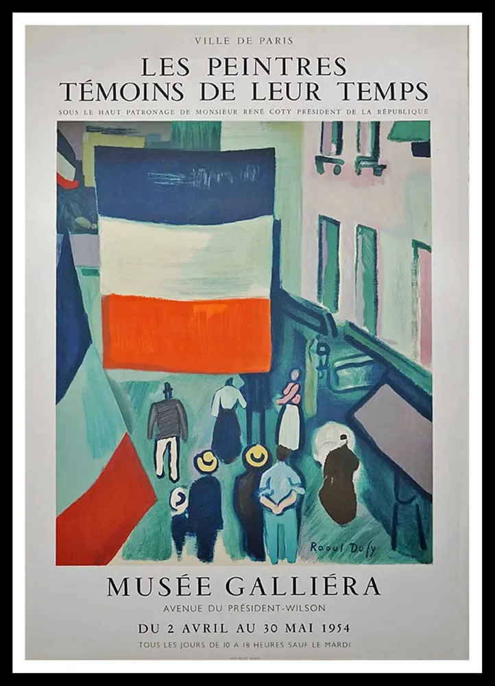 Plakat Dufy - Les peintres témoins de leur temps - Musée Galliéra