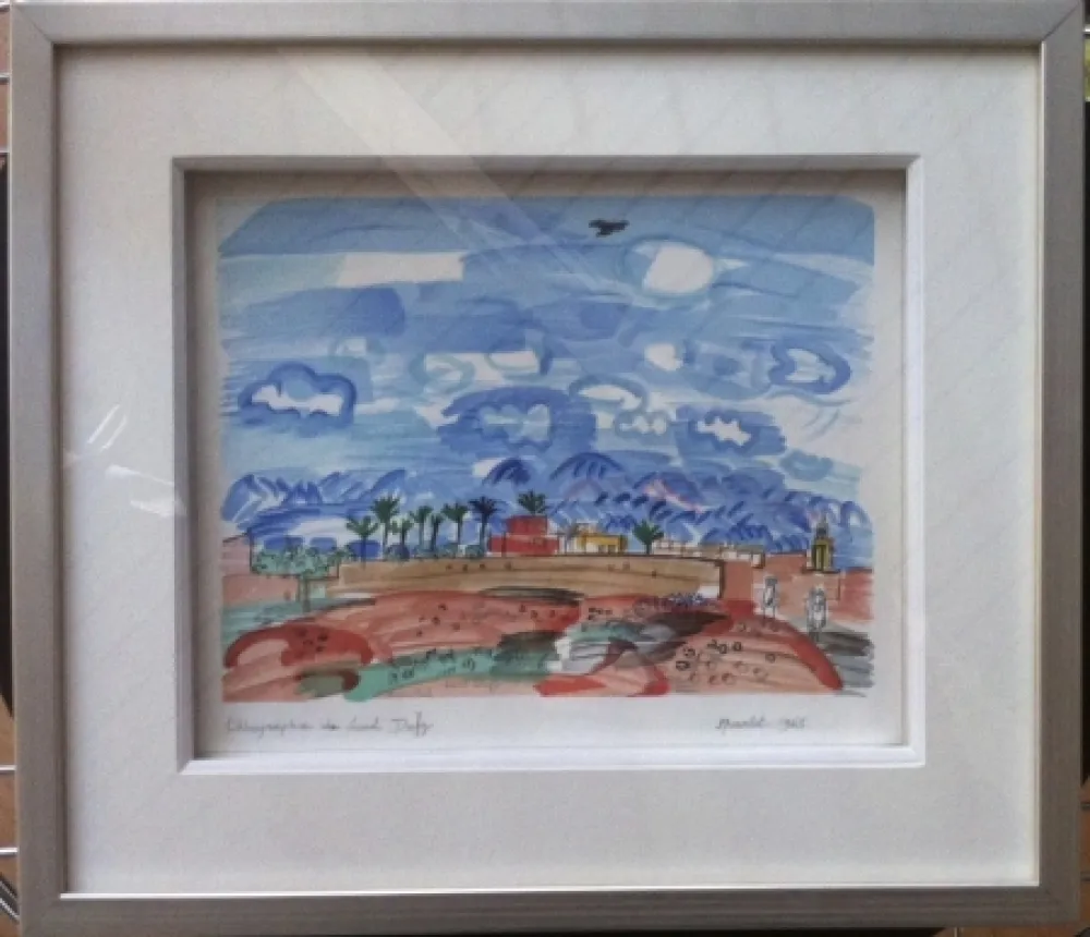 Lithographie Dufy - Marrakech