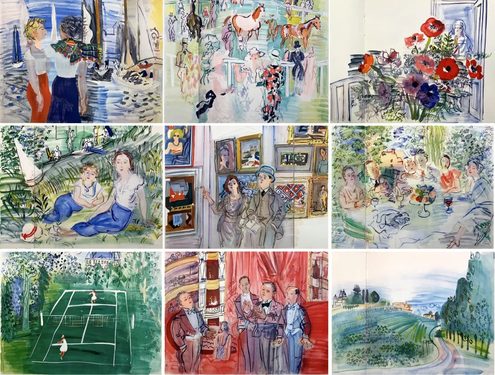 Illustriertes Buch Dufy - MON DOCTEUR LE VIN (19 aquarelles. 1936)