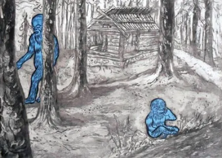 Radierung Und Aquatinta Düne - Morstuga