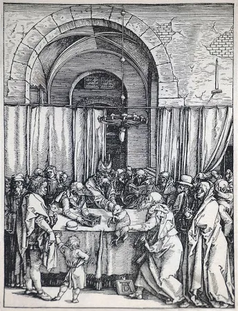 Holzschnitt Durer - The Rejection of Joachim's Offering (The Life of the Virgin), c. 1504