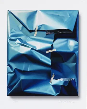 Digitale Druckgrafik Edelmann - Detection of blue Vibration