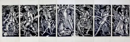 Holzschnitt Eekman - Dooddans in zeven tempo's (Dance of Death in Seven Mouvements)) 