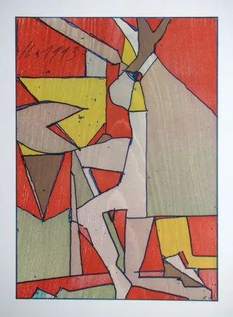 Holzschnitt Eggenschwiler - Baummann