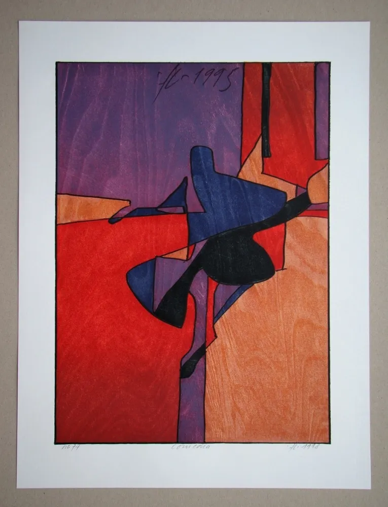 Holzschnitt Eggenschwiler - Comedia