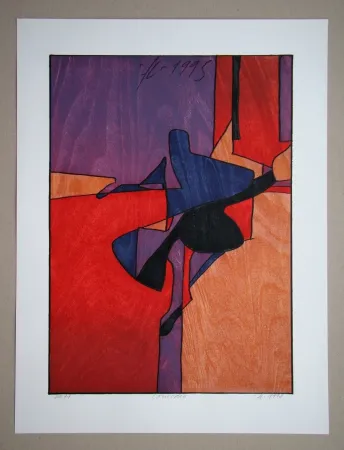 Holzschnitt Eggenschwiler - Comedia