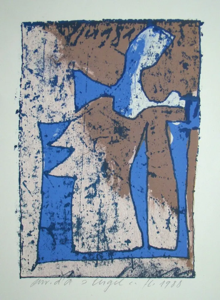 Holzschnitt Eggenschwiler - Engel