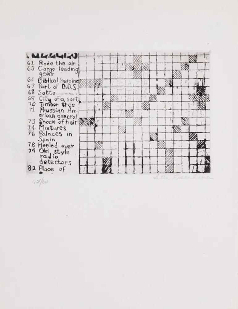 Radierung Eisenhauer - Untitled