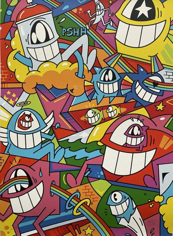 Siebdruck El Pez - Catch the Stars (Standard Edition III)