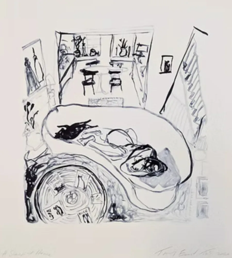 Lithographie Emin - A Sleep at Home