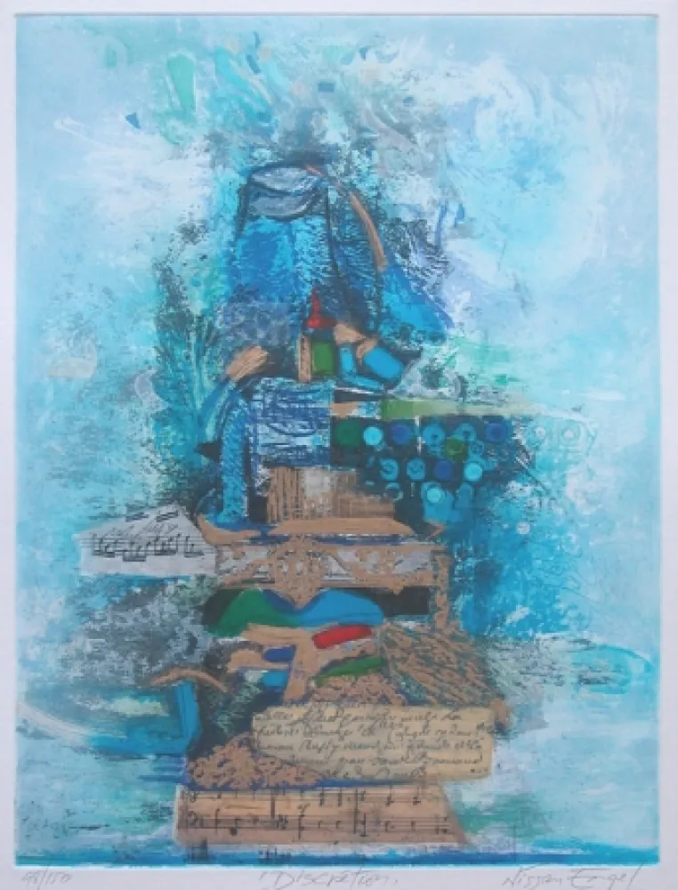 Stich Engel - DISCRETION -Technique mixte originale signée