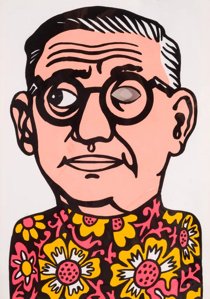 Siebdruck Equipo Cronica - El mito de Sartre