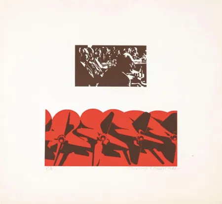 Siebdruck Equipo Cronica - Hélices (rojo)