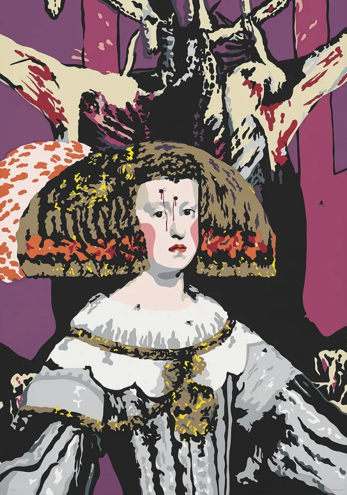 Siebdruck Equipo Cronica - Mariana y las moscas, from Compositions Series